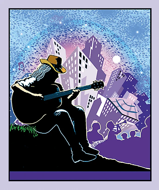 An illustrated poster for the Asheville Bele Chere